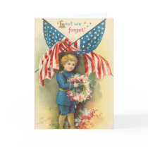 Lest We Forget Memorial Day Card