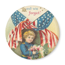 Lest We Forget Memorial Day Magnet