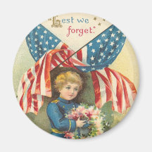 Lest We Forget Memorial Day Magnet
