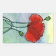 Lest We Forget Rectangle Sticker