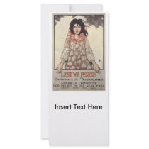 Lest We Perish World War II Customized Rack Card