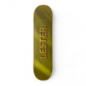 lester gold custom skateboard deck by mantisgraffi