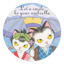 Let a smile be your umbrella sticker stickers