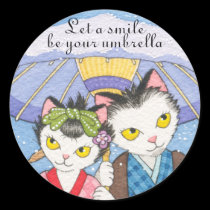 Let a smile be your umbrella sticker