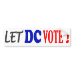 Let DC Vote Bumper Sticker