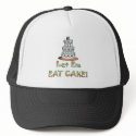 Let Em Eat Cake Wedding Hat / Cap by weddingpartygifts Let Em Eat Cake Wedding Hat / Cap