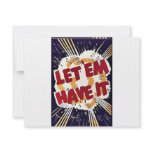 Let 'Em Have It Custom Invitation