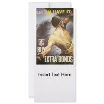 Let  Em Have It World War II Personalized Rack Card