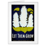 Let Flower Grow 1938 WPA Greeting Cards