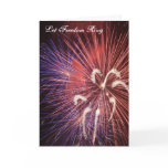 Let Freedom Ring Fireworks Card