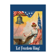 Let Freedom Ring postcard