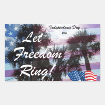 Let Freedom Ring! Rectangle Sticker