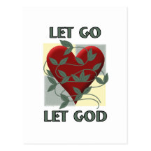 Let Go Let God Post Cards