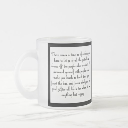 Let go of drama coffee mug