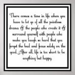 Let go of drama print