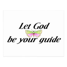 Let God be your guide Postcards