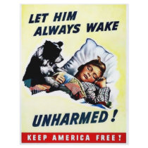 Let Him Always Wake Unharmed Flyer Design