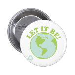 Let It Be Green Earth Button