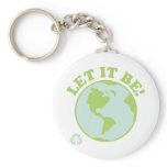 Let It Be Green Earth keychains