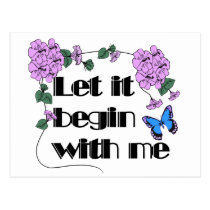 Let It Begin With Me postcards