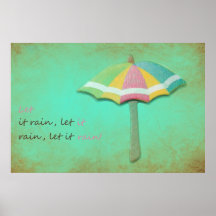 Let it rain Poster