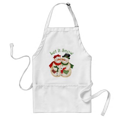 Let It Snow Apron by Aun_T_A