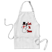Let It Snow aprons by boltzdesignz Let It Snow aprons