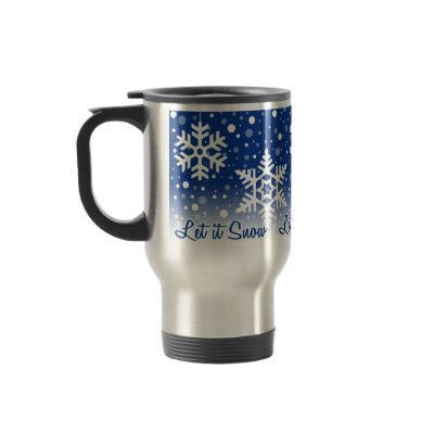 Let It Snow Blue - mug by twilight_cat