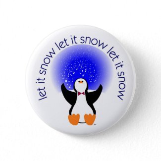 Let It Snow Button Badge