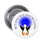 Let It Snow Button Badge