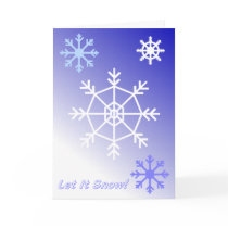 Let It Snow Christmas Card cards