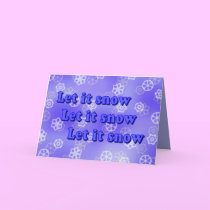 Let it Snow Christmas Card