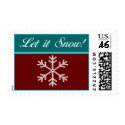 Let it Snow Christmas Postage postage by traci_designs Let it Snow Christmas Postage postage