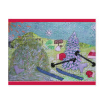 Let it Snow Collage postcards