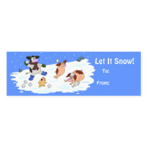 Let It Snow! Gift Tags business cards by dradcliffe Let It Snow! Gift Tags business cards
