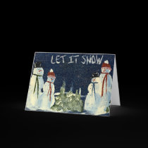 Let It Snow Greeting Card cards