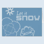 Let It Snow Greeting Card cards