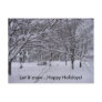 Let it Snow...Happy Holidays postcard