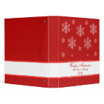 Let it Snow Holiday Binder (1 inch), Red
