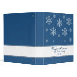Let it Snow Holiday Binder (1 inch), Royal Blue