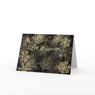 'Let It Snow' Holiday Card card