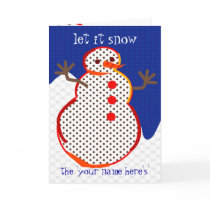 ' let it snow' Holiday Card customize