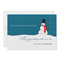 Let It Snow Holiday Card invitations