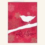 Let it Snow holiday greeting card cards