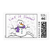 Let It Snow Holiday postage