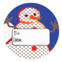 ' let it snow' Holiday sticker customize it