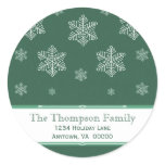 Let it Snow Holiday Stickers, Green
