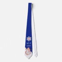 ' let it snow' Holiday tie
