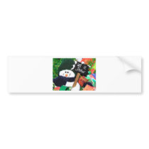 let it snow in cartoon bumper stickers by PhotoLisa let it snow in cartoon bumper stickers