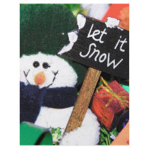 let it snow in cartoon flyers